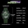 NAVIFORCE Analog Military Sports Watch Green Silicone Strap Unisex Waterproof