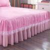 6 Colors Solid Color Princess Lace Bed Skirt One-piece Bed Sheet Simmons Mattress Dustproof Protective Cover Without Pillowcase