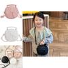 Charming Kids Bowknot Bag In White Pink And Black Colors For Everyday Style