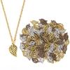 50pcs 18.5x10mm Alloy Leaf Charms Pendants Metal Hollow Tree Leaf Charms For Jewelry Making DIY Bracelets Necklace Accessories