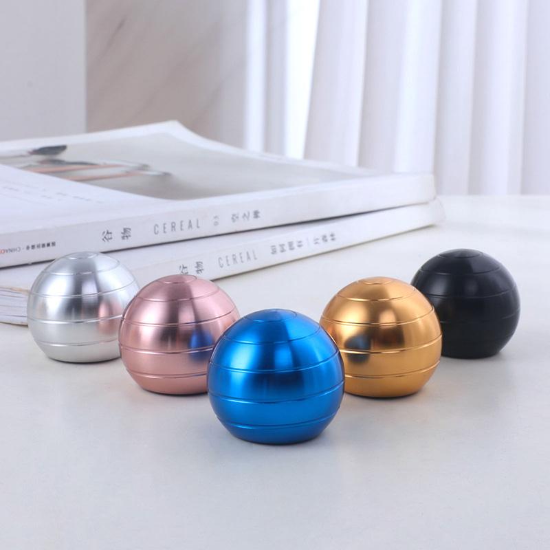Spherical Gyroscope Decompression Power Ball Desktop Toy Metal Gyroscope Optical Illusion Hypnosis Fidget Finger Toy FidgetToy