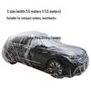 Universal Disposable Car Cover: Sun, Rain & Dust Protection, Transparent Plastic Full Cover
