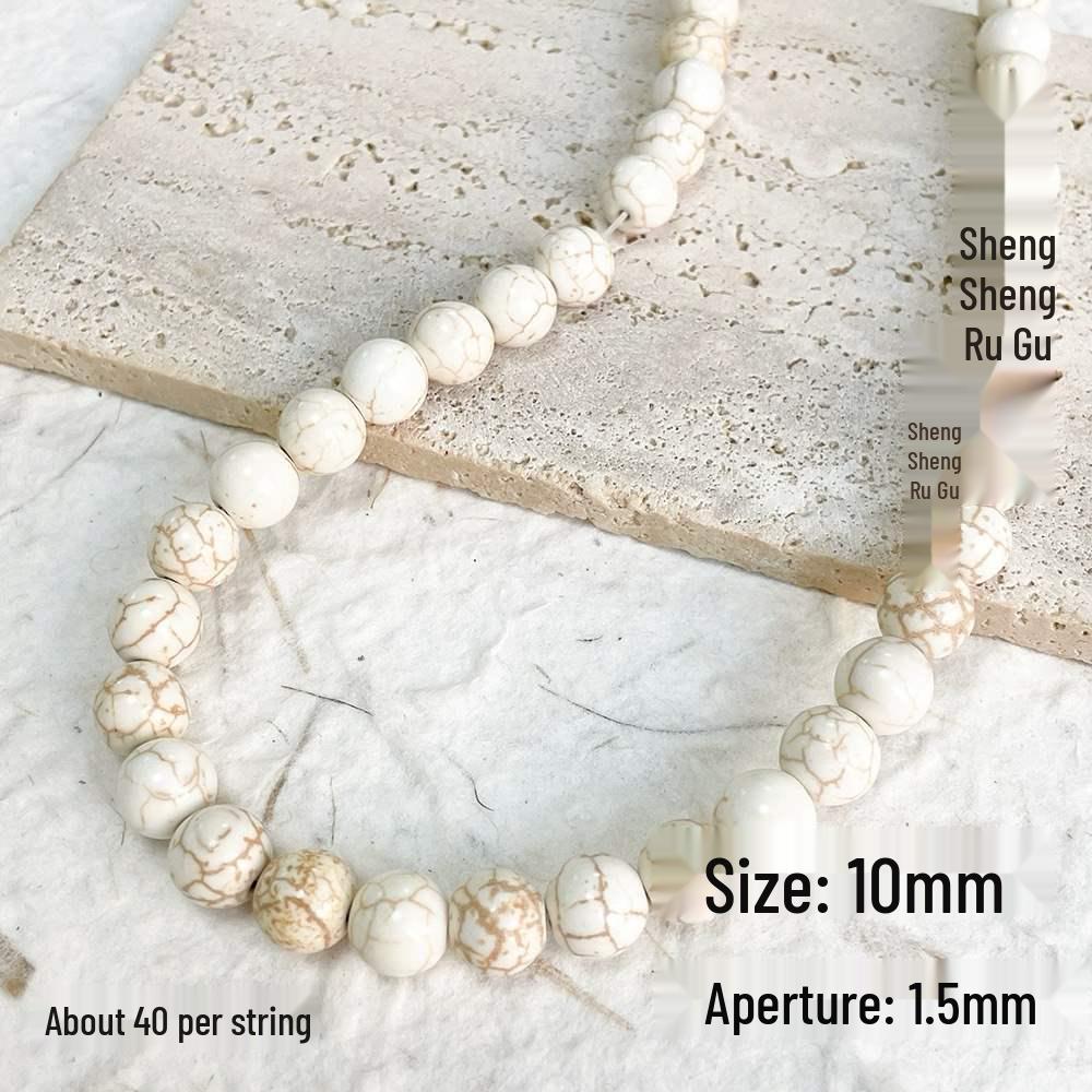 Versatile White & Turquoise Spacer Beads for DIY Jewelry Making - Bracelets, Necklaces, Accessories