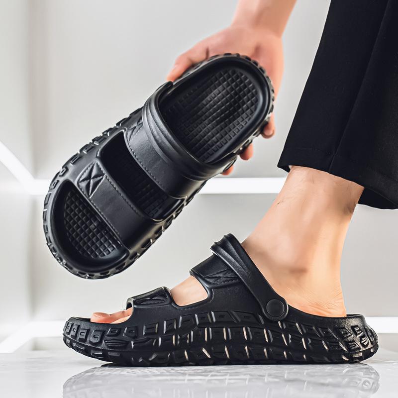 Sandals summer wear non-slip men's cool slippers fashion trend versatile thick bottom step on shit feeling comfortable beach shoes