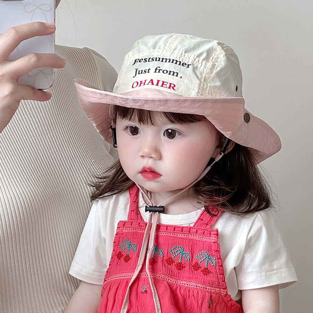 Comfortable Candy Color Bucket Cap Korean Style Quick-dry Fisherman Hat Summer Kid Sun Hat Spring