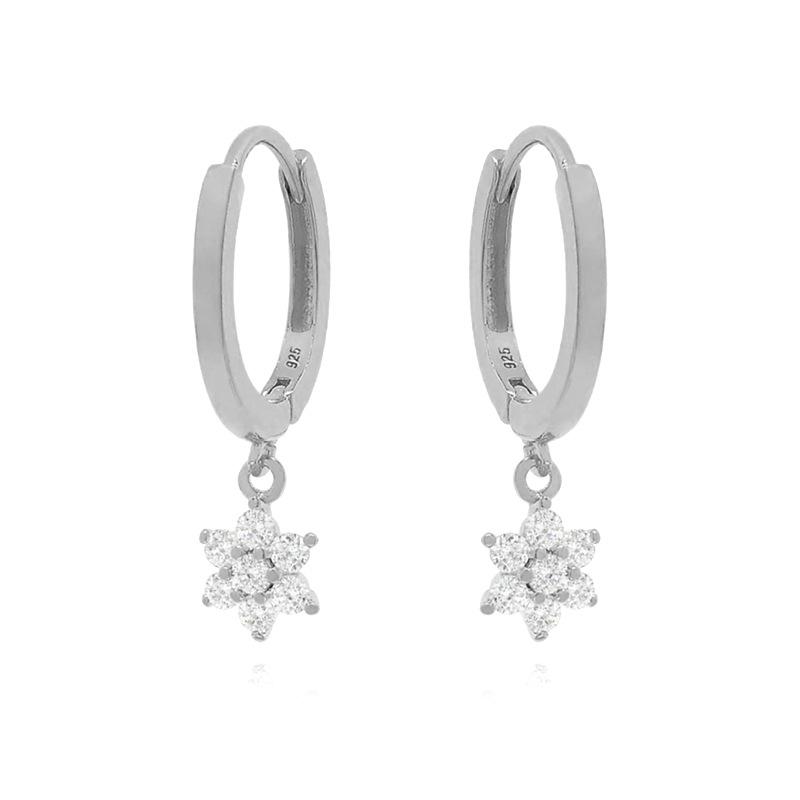 Kolczyki sztyfty z cyrkoniami pozłacane 24-karatowym złotem - Elegancki miedziany design