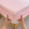 Cotton Fitted Sheet with Elastic Bands High Quality color Mattress Covers for Single Double King Queen Bed without Pillowcases
