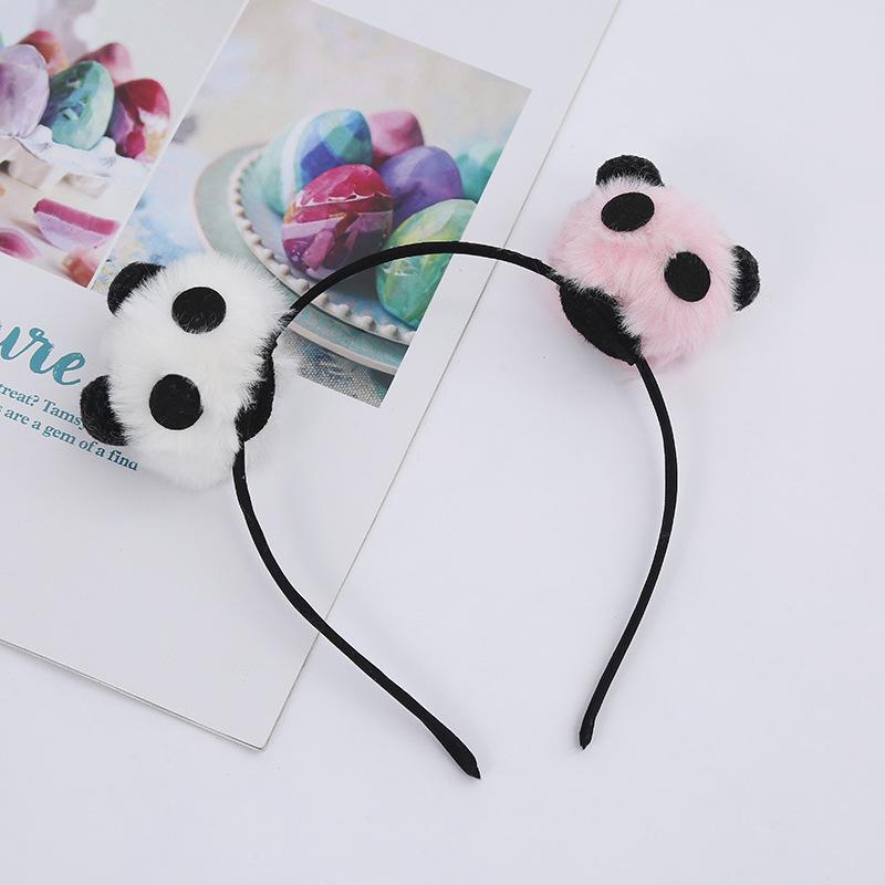 

Girls Cute 3D Panda Headband & Plush Hair Clip - Holiday Travel Souvenir