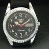 VINTAGE REFURBISHED SEIKO 5 AUTOMATIC 6309A JAPAN MENS BLACK WATCH a442458-1