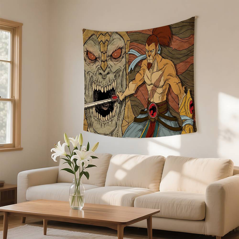 Hallway TThundercats Tapestry Wall Hanging Tapestry Art Deco Blanket Curtain Hanging At Home Bedroom Living Room Decor