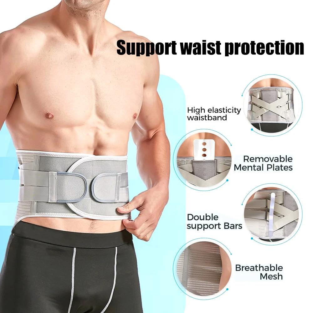 New Lumbar Support Belt Disc Herniation Orthopedic Strain Pain Relief Corset For Back Posture Spine Decompression Brace, Unisex