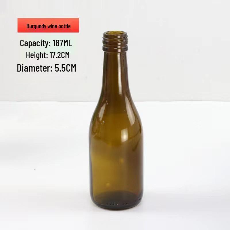 750ml Large Belly Burgundy Glass Wine Bottle - Red Wine, Homebrew, Sealed Liquor Bottle