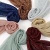 Ny Glittrig Hijabscarf Elegant Lätt Elastisk Sjal Sjal för Kvinnor Mode Glittrig Paljettfest Huvudduk Sjal 180*70cm