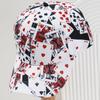 Unisex Poker Print Mesh Baseball Cap with Adjustable Back Buckle for Travel, Hiking, and Hip-Hop Styling.