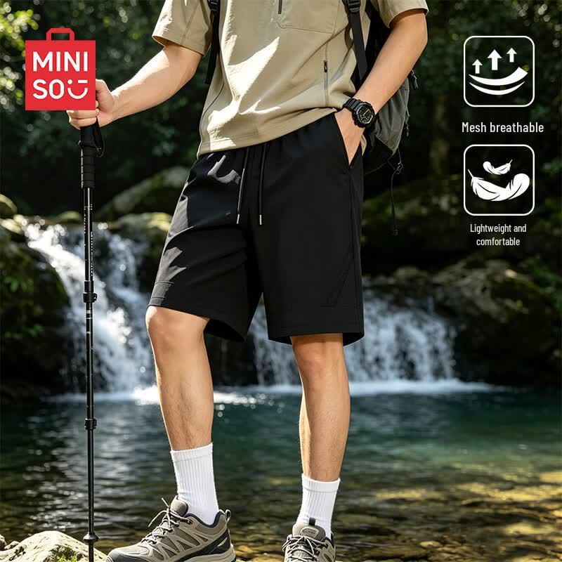MINISO Men s Summer Cool Mesh Breathable Cargo Bermuda Shorts 2XL