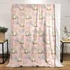 Easter Bunnies and Eggs Pattern Blanket Print Blanket Soft and Cozy Perfect for the Living Room Bed Sofa or a Nap,gift