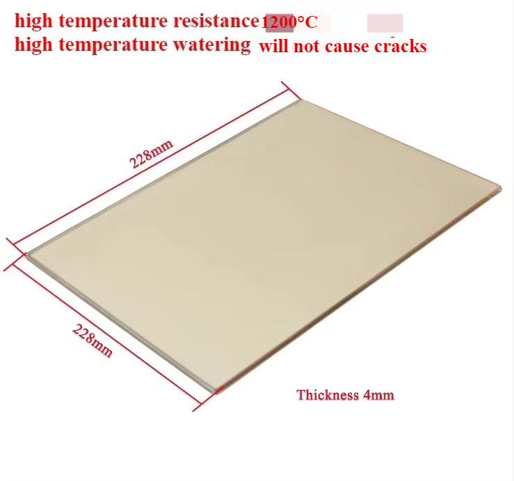 1 PZ Vetro porta camino stufa a legna ceramica microcristallina trasparente Resistente alle alte temperature Vetro spessore 4mm/5mm
