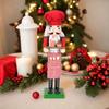 Wooden Nutcracker Soldier Desktop Ornaments Traditional Party Favors Doll Nutcracker Figurines for Christmas Holiday Decorations