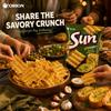 Orion Wavy Corn Chips French Garlic Bread Flavor 70g french‑garlic‑flavor crispy corn snacks