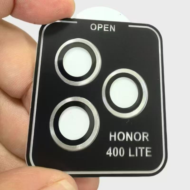 For Honor Magic V Flip 2 Metal Ring Tempered Glass Camera Lens Protector For Honor 400 Pro Lite Positioning Protective Lens Film