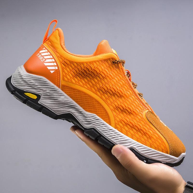 Large size men's sneakers breathable fashion lightweight breathable soft bottom breathable low top running shoes men's shoes