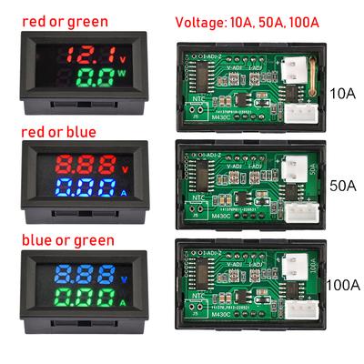 M430 DC 4-30V Voltage and Current Power Meter 10A 50A 100A Digital Display Voltage and Current Meter Suitable Module for Cars