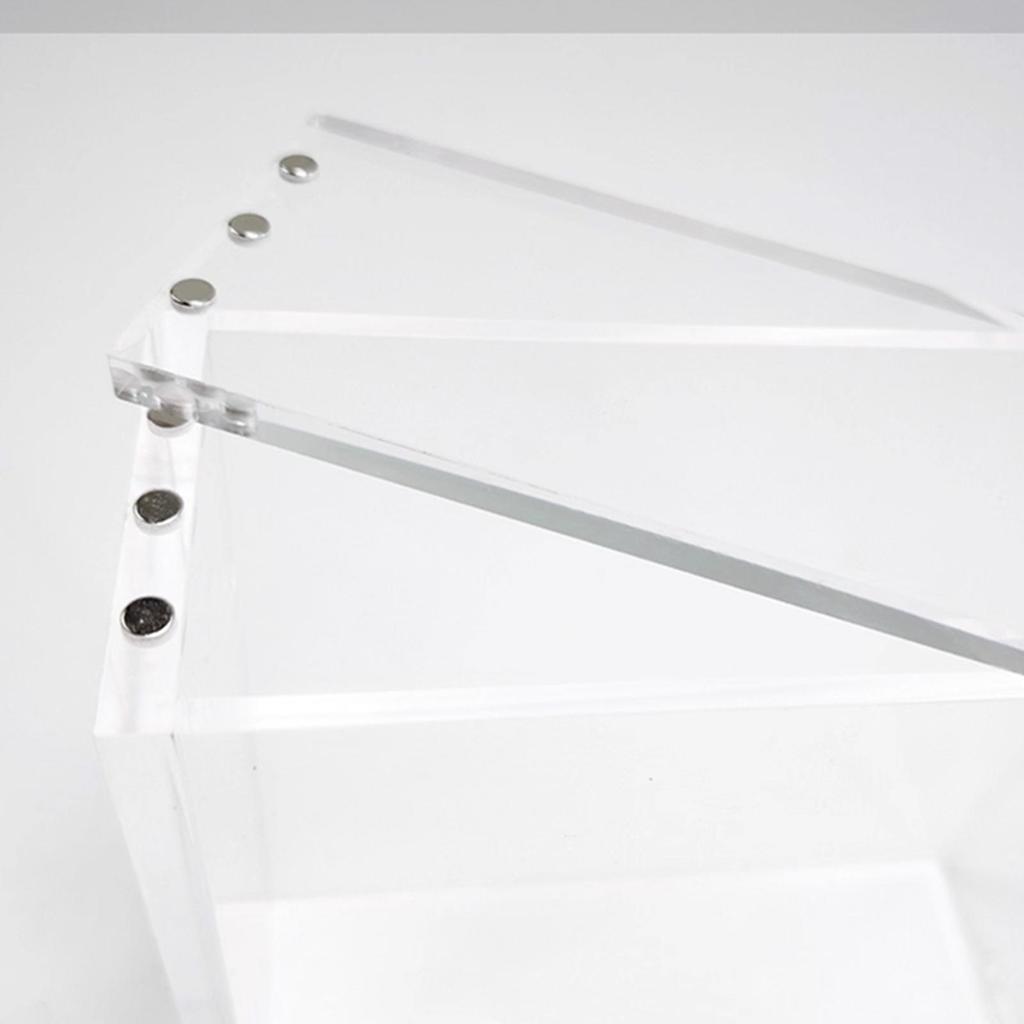 Acrylic Sports Cards Box Card Storage Box Magnetic Storage Box Transparent Deck Collection Organizer For Collectors Display