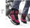 2025 Winter High-Top Plus Size Men's Hiking Shoes, Couple Style, Plus Velvet Warm Cotton