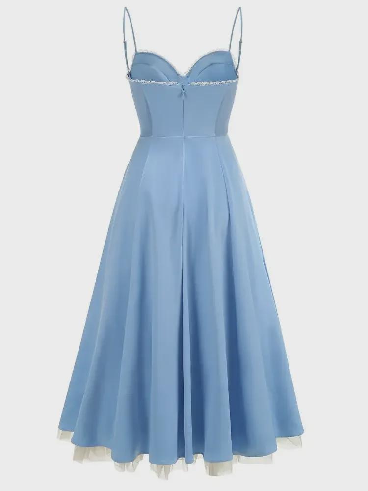 High-End Sexy Women's Cross-Border Spaghetti Strap Long Dress