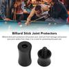 Billiard Stick Joint Protectors Aluminum Alloy Pool Cue Joint Protectors Protect Your Cue Stick Black 2255 (5/16‑18 Teeth)