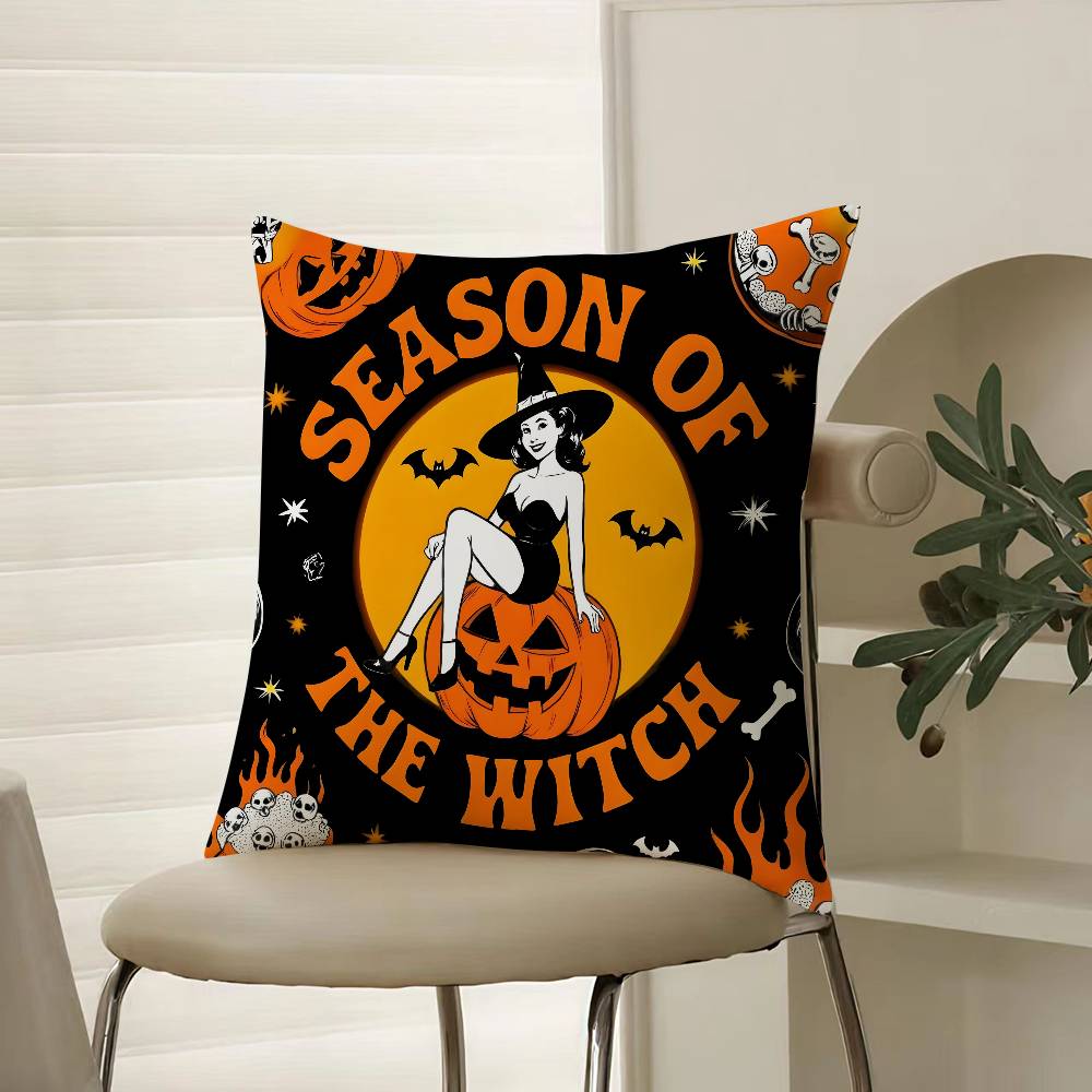 Childrens Trick Oral Happy Patterns Pillow Case Comfort Sofa Bed Silky elegant Invisible zipper Decorative cushion cover 12x12Inch