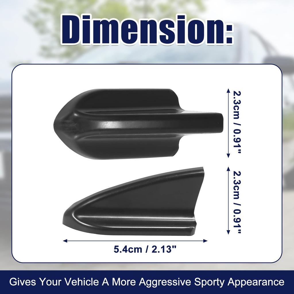 X AUTOHAUX Spoiler Wing Shark Fin Style Diffuser Roof Shark