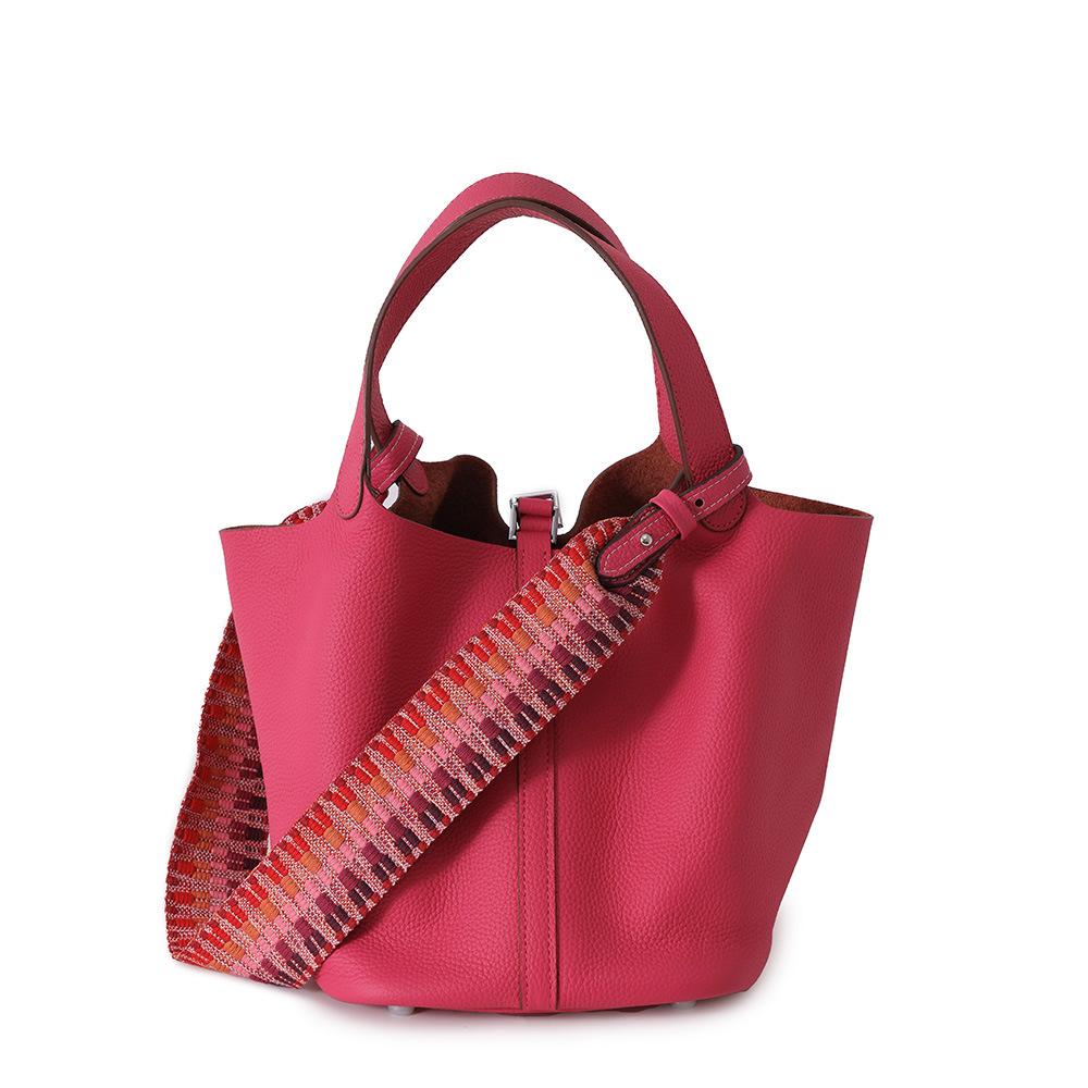 Full first layer togo cowhide women's handbag bag genuine leather vegetable basket bucket bag simple versatile bag
