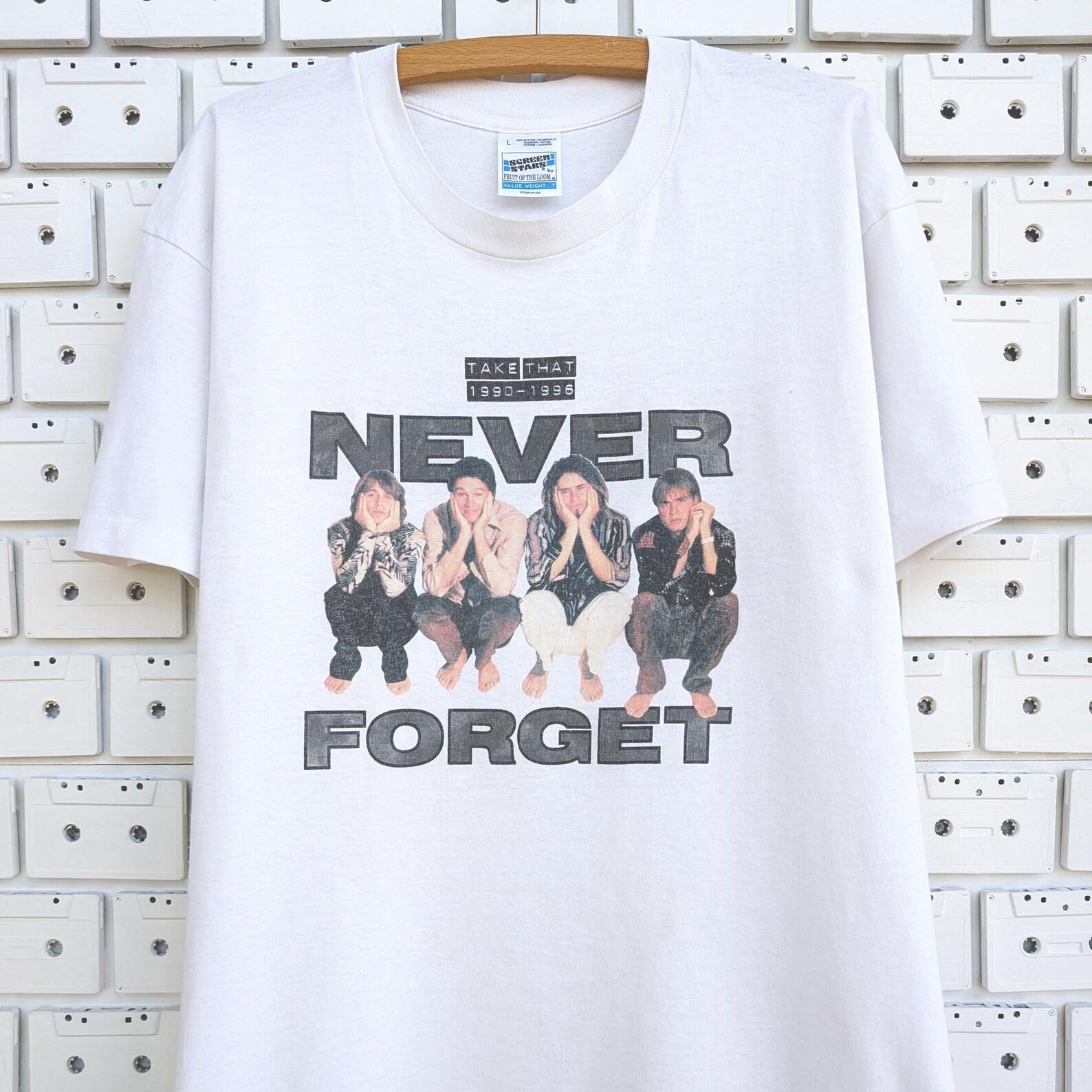 Vintage 90s Take That T shirt Mark Owen Gary Barlow UK Pop Rock Boy Band Merch Tee Size L 2XL