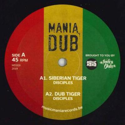 10inch Record DISCIPLES - Siberian Tiger; Dub Tiger / Ease Up MD009 Mania Dub 2019 UK Reggae, Ska & Dub