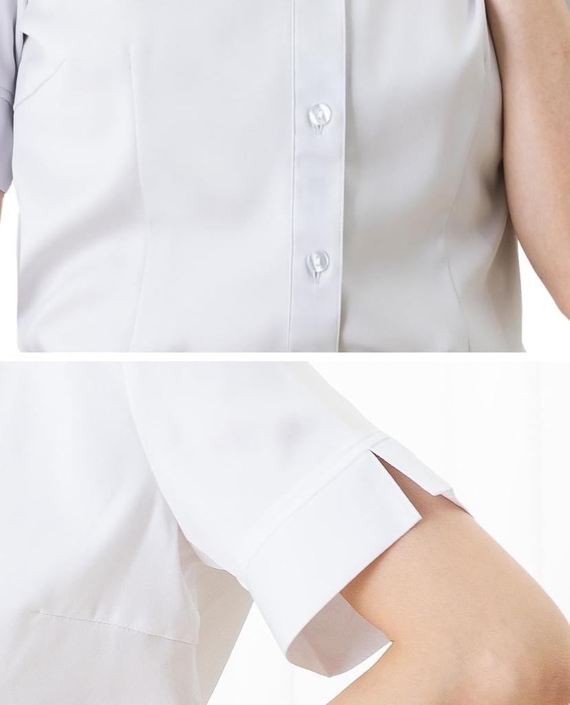 Gestreiftes Kleid Kurz Job Nein Locker Groß Weiß Größe 19 Weiße Streifen [Rot hinzufügen] Hemd, Hemd, Damen, Ärmel, Büro, Jagd, Bügeln, Passform, Größe,