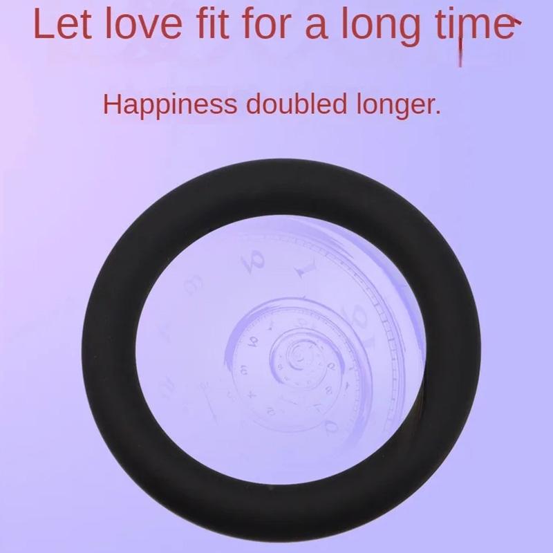 3 Sizes Silicone Cock Rings Male Delay Ejaculation Penis Lasting Erection Scrotum Testis Restraint Adult Game Sex Toys For Men