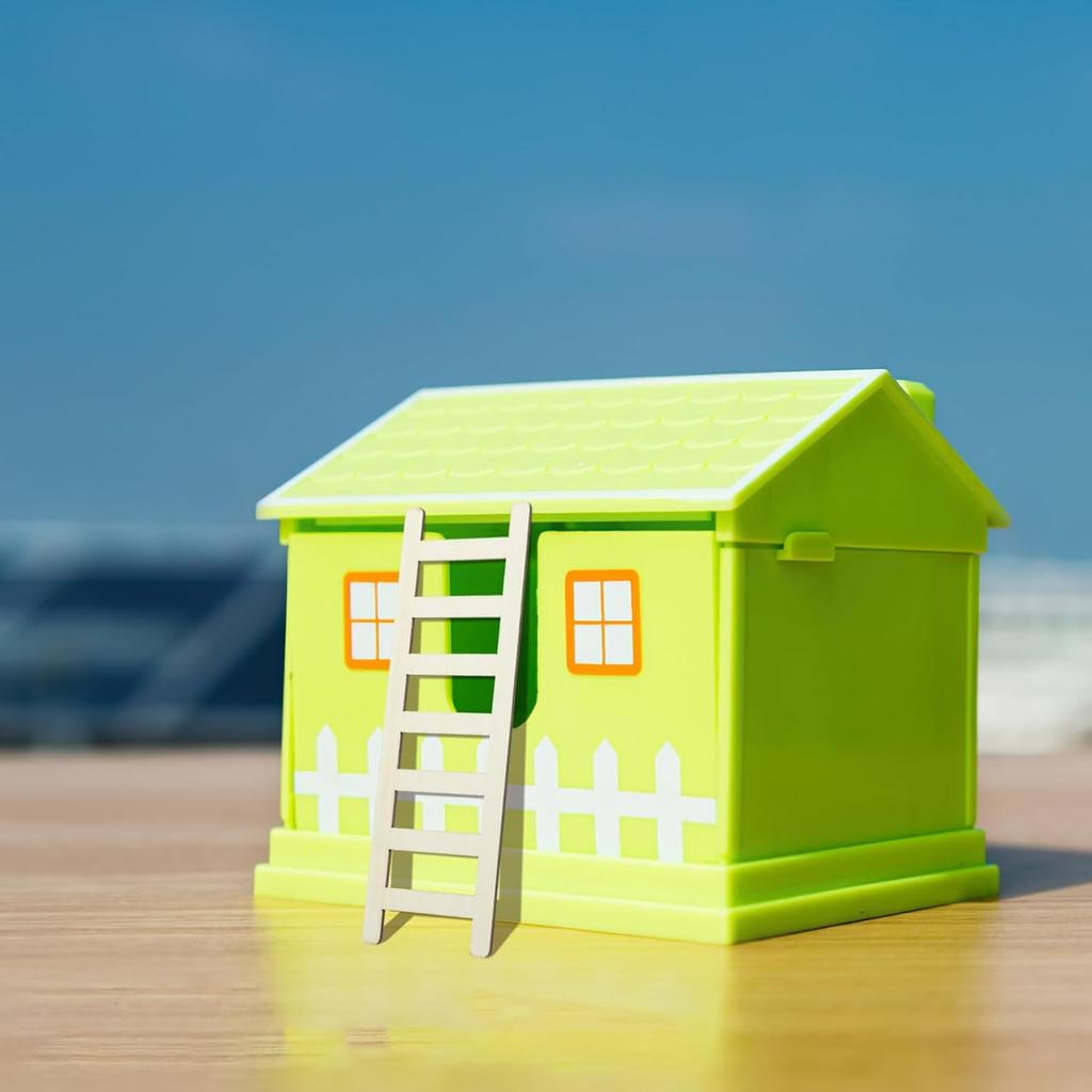 Alasum Miniature Wooden Ladder Set - Tiny Dollhouse Accessories for Diy Craft Projects, Suitable for Mini Landscape Decoration