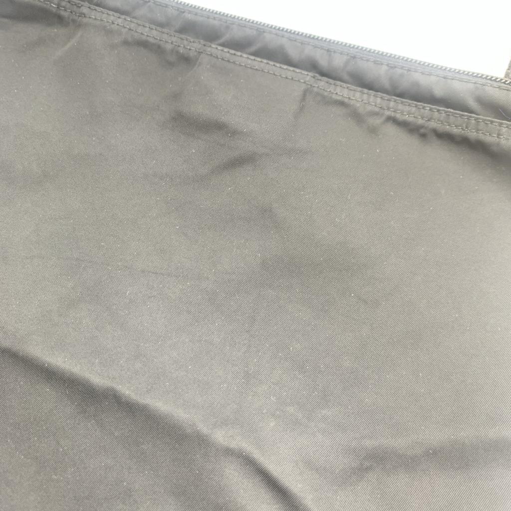 PRADA Tessuto Nylon Shoulder Bag Crossbody Pochette Sacoche Silver Hardware Triangle Logo Plate Black Men Women