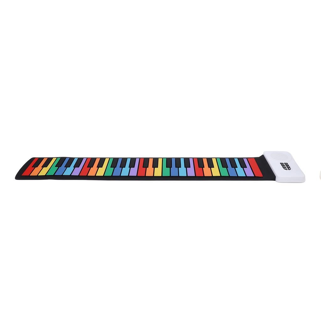 Portable Electronic Piano 49-Key Flexible   Keyboard with Speakers for Beginners