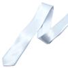 Solid Color White Neck Tie for Men Women Children Graffiti for Father's Day Decoration Necktie Adjustable Zipper Ties