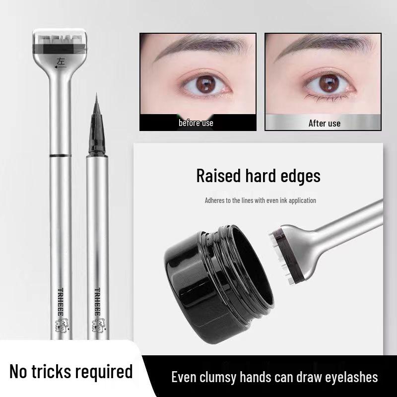 Douyin Inspired Double-Ended Lower Eyelash Stamp & Eyeliner - Long-Lasting, Waterproof, Sweat-Proof, Smudge-Proof