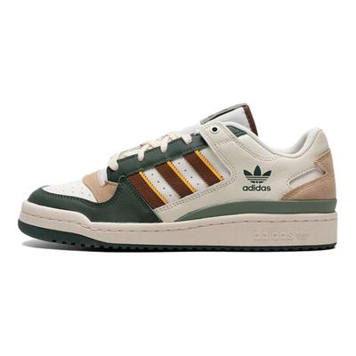 adidas Originale FORUM Abriebfeste Low-Top Skateboard Schuhe Unisex Weiß Grün Braun Sneaker JP9966