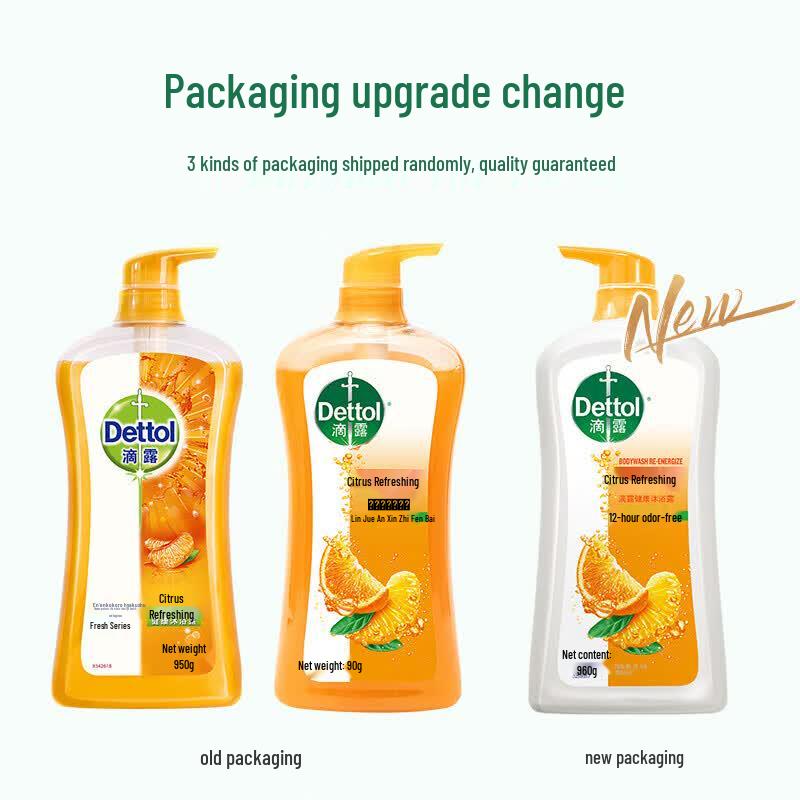 Dettol Citrus Refreshing Body Wash 950g (5-Pack)
