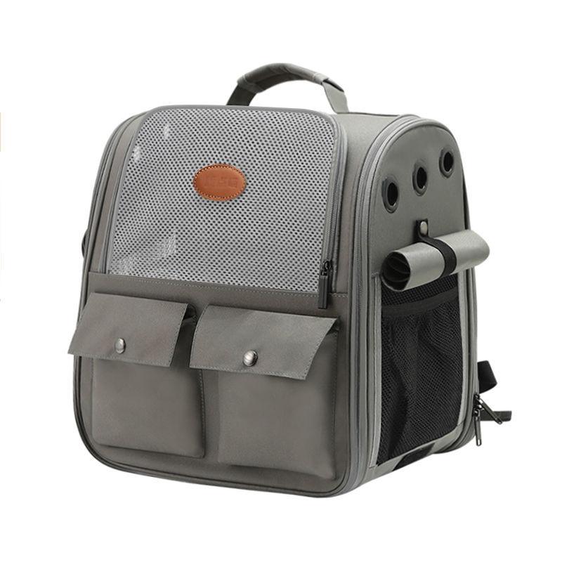 Pet Backpack Portable Cat and Small Dogs Outdoor Carrier Foldable Ventilated Design Large Cat Dog Backpack Carrier Bag