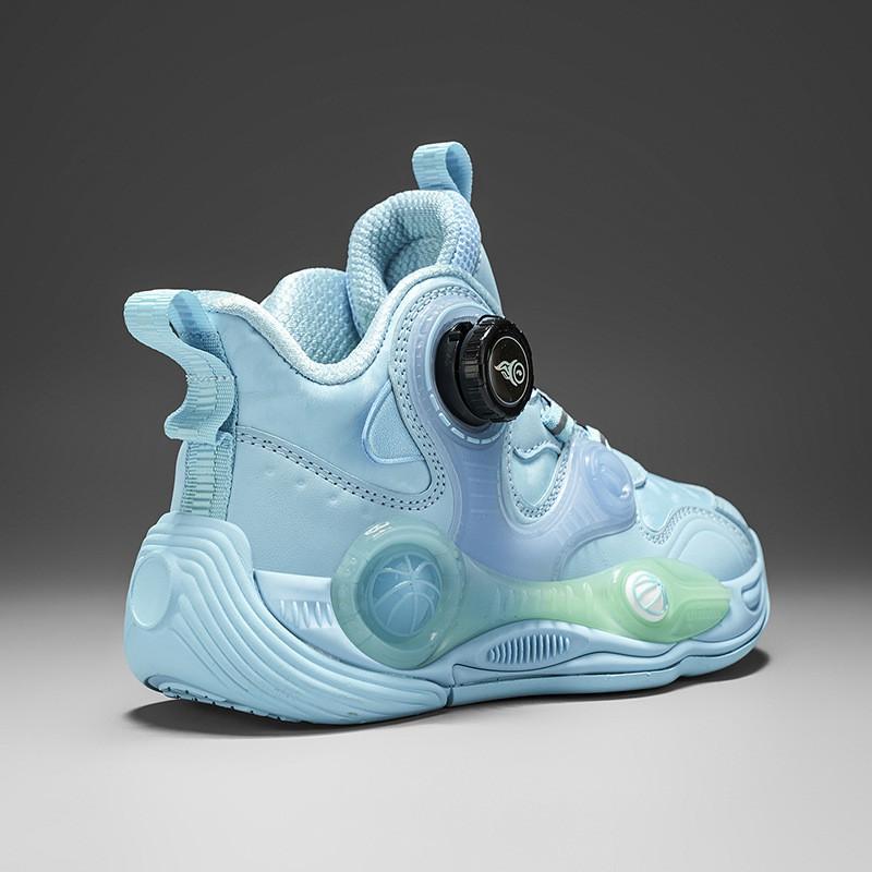 Boys Basketball Shoes Kids Outdoor Indoor Sports Training Sneakers With Anti-Slip Sole Shock Absorption Lightweight Breathable