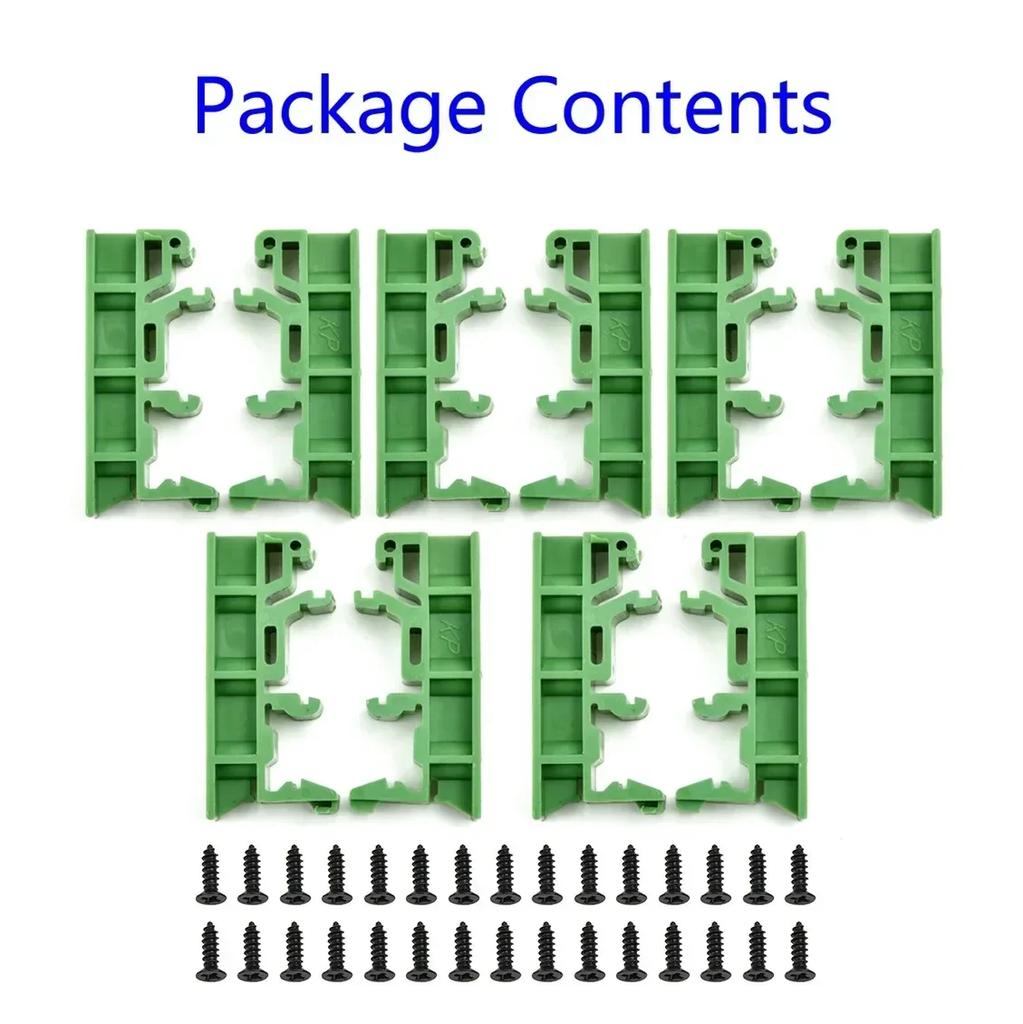 2 Set DRG-01 PCB DIN 35 Rail Mounting Adapter Circuit Control Board Bracket Holder Industrial Electrical Equipment Accessory