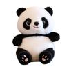 Panda De Plus 25cm Soft Plush Toy Black and White Panda Stuffed Animal Kids Cuddly Toy Birthday Gift