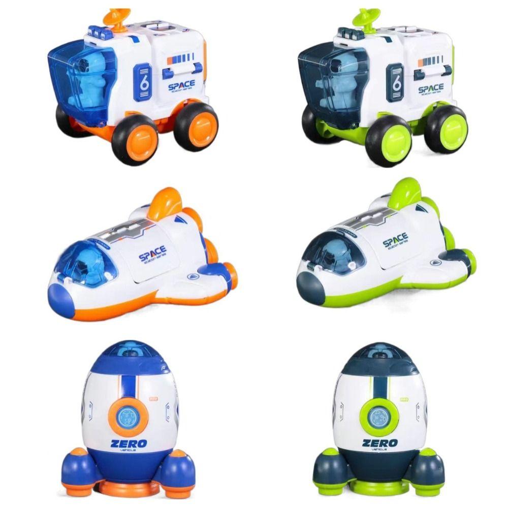 Spaceship Space Exploration Toys Space Vehicle Rocket Inertia Car Toy Educational Gifts