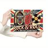 LINDGHALL Vintage Tin Sign 12x8 Inch Rock and Roll Metal Wall Decor for Home Bar Cafe Retro Wall Art
